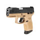 Imagem adicional 1 do item PISTOLA TAURUS G2C TAN - CARBONO FOSCO - CAL. 38TPC