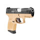 Imagem adicional 2 do item PISTOLA TAURUS G2C TAN - CARBONO FOSCO - CAL. 38TPC