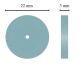 Imagem adicional 0 do item Disco de Silicone Reto Azul (Brilho)