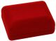 Imagem adicional 0 do item Estojo Veludo Aliança Clip Vermelho