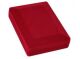 Imagem adicional 0 do item Estojo Veludo Colar Retangular Vermelho