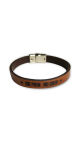 Imagem adicional 1 do item PULSEIRA DE COURO MASCULINA E FEMININA NO PAIN NO GAIN