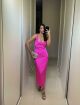 Imagem adicional 2 do item Vestido Cetim Pink Nicole marca Cloude