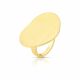 Imagem adicional 0 do item ANEL OVAL CURVO ACETINADO