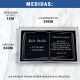 Imagem adicional 4 do item Placa Bíblia BF500 - 34cm x 23cm até 4 nomes (Sem foto)