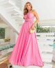 Imagem adicional 2 do item Vestido Crepe Longo Rosa Closet Deluxe