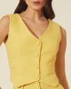 Imagem adicional 1 do item Colete Adelaide Amarelo Amissima