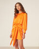 Imagem adicional 0 do item Vestido Curto Blusê Kim Laranja Amissima