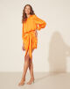 Imagem adicional 2 do item Vestido Curto Blusê Kim Laranja Amissima