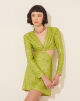 Imagem adicional 0 do item Vestido Mini Abertura Frontal Verde Amissima