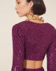 Imagem adicional 4 do item Vestido Mini Abertura Frontal Roxo Amissima