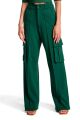 Imagem adicional 3 do item Calça Pantalona de Malha Com Bolso e Friso Verde Zen