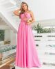 Imagem adicional 0 do item Vestido Crepe Longo Rosa Closet Deluxe