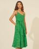 Imagem adicional 4 do item Vestido Mídi Madeleine Verde Amissima