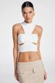 Imagem adicional 1 do item Cropped Frente Única Com Gola Off White Zen