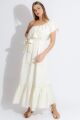 Imagem adicional 0 do item Vestido Ombro Faixa Eduarda Off White