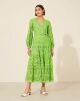 Imagem adicional 2 do item Vestido Mídi Estelle Verde Amissima