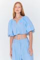 Imagem adicional 0 do item Blusa Manga Curta Com Amarração Zen