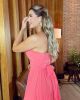 Imagem adicional 0 do item Vestido Chiffon Drapeado Luzia Fazzolli