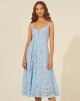 Imagem adicional 3 do item Vestido Mídi Madeleine Azul Amissima