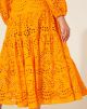 Imagem adicional 4 do item Vestido Mídi Estelle Laranja Amissima