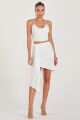 Imagem adicional 1 do item Saia Curta Com Cauda Drapeada Na Frente Off White Zen