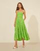 Imagem adicional 3 do item Vestido Mídi Esme Verde Amissima