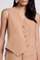 Imagem adicional 1 do item Colete Virginia Caqui Latte Le Blog