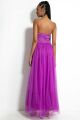 Imagem adicional 3 do item Vestido Tule Charming Roxo Ave Rara