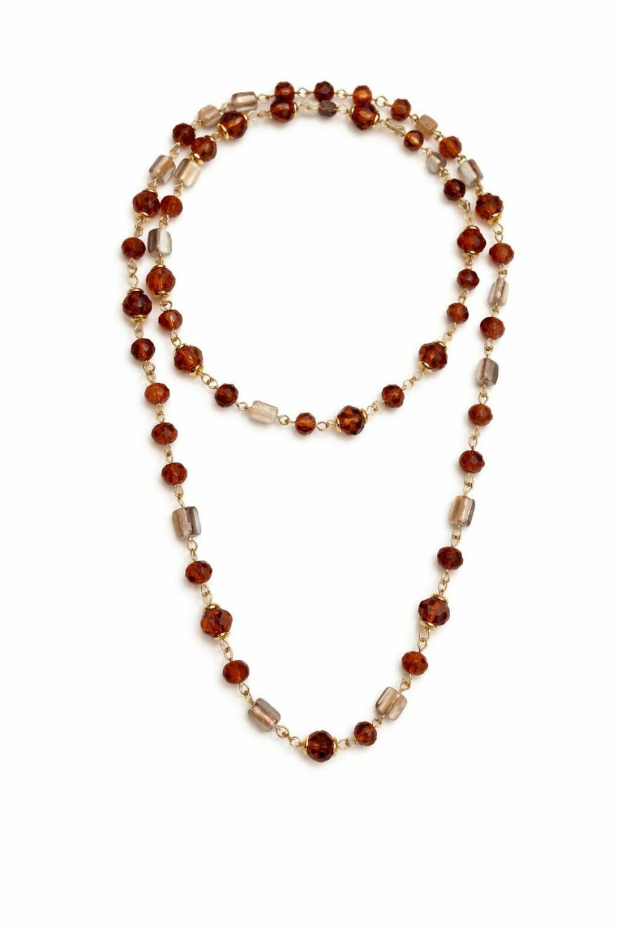 Imagem de Colar de Pedras Marrom