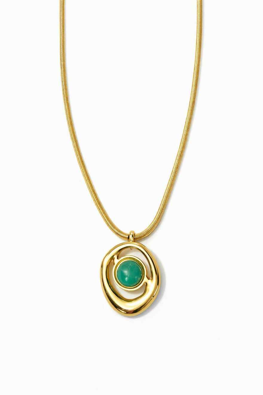 Imagem de Colar Saturno Verde