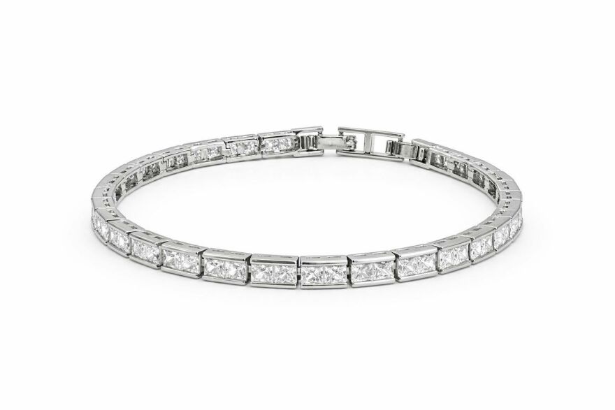 Imagem de Pulseira Brilho Contínuo Prateada