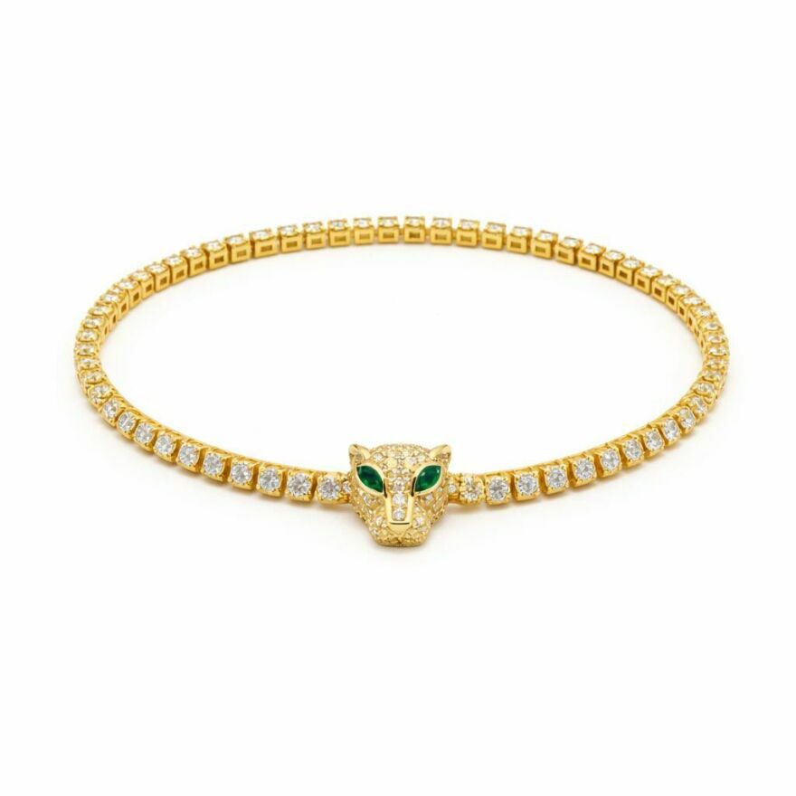 Imagem de Pulseira Pantera Dourada