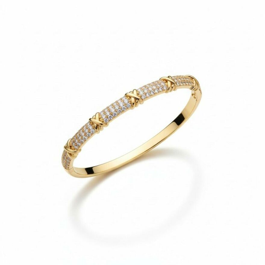 Imagem de Pulseira Cravejada Dourada