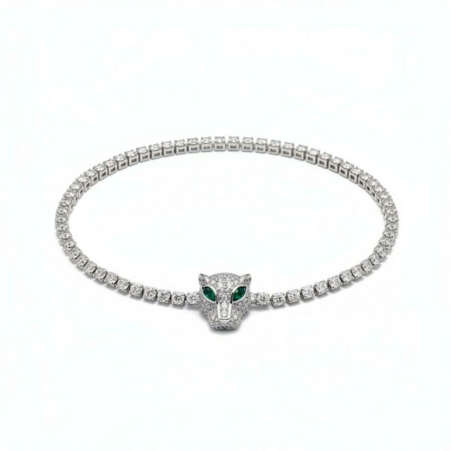 Imagem de Pulseira Pantera Prateada