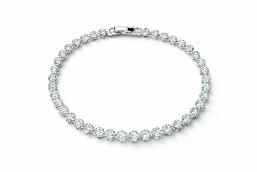 Imagem de Pulseira Riviera Bolinhas Prateada