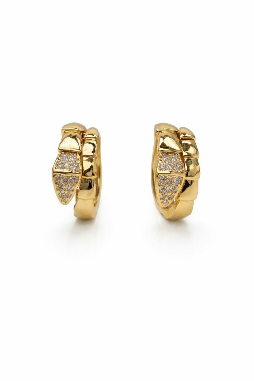 Imagem de Brinco Serpente Cravejado