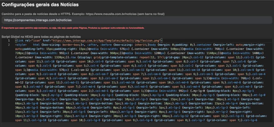 Imagem news_config
