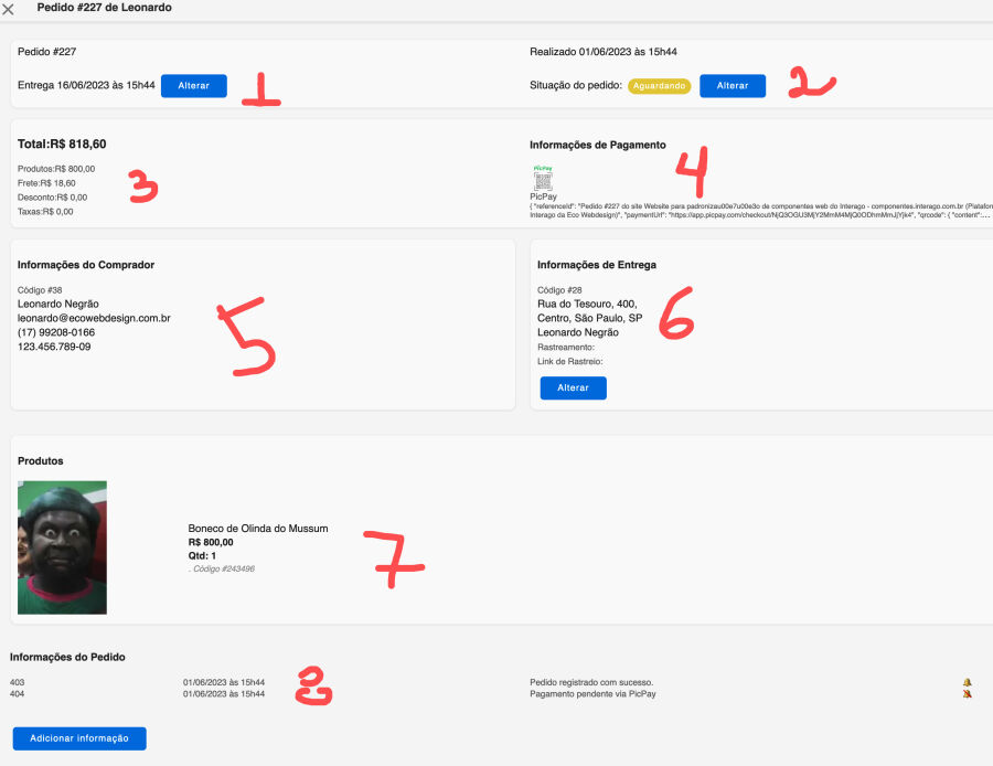 Imagem orderAsStore
