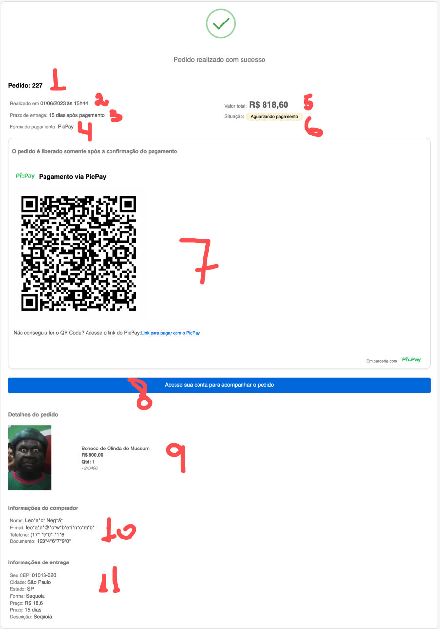 Imagem orderView