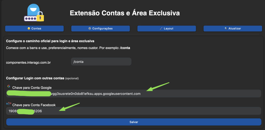 Imagem config-google-facebook