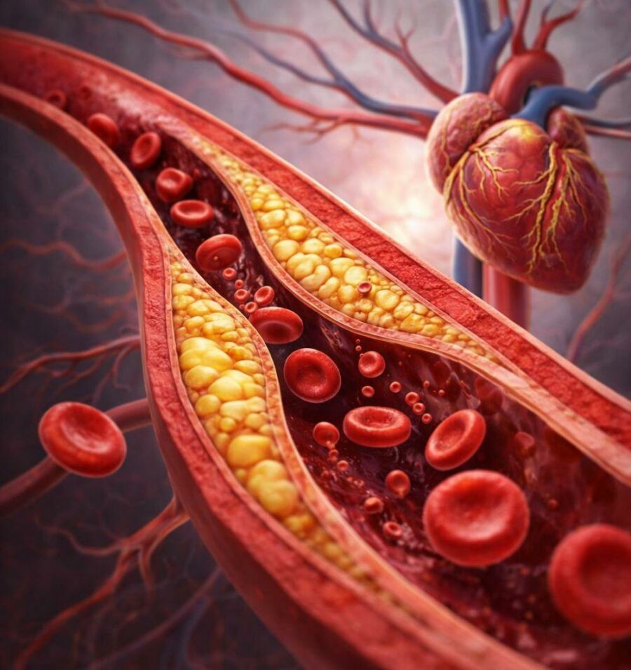 Image: Excess LDL can accumulate in arteries and increase cardiovascular risk.