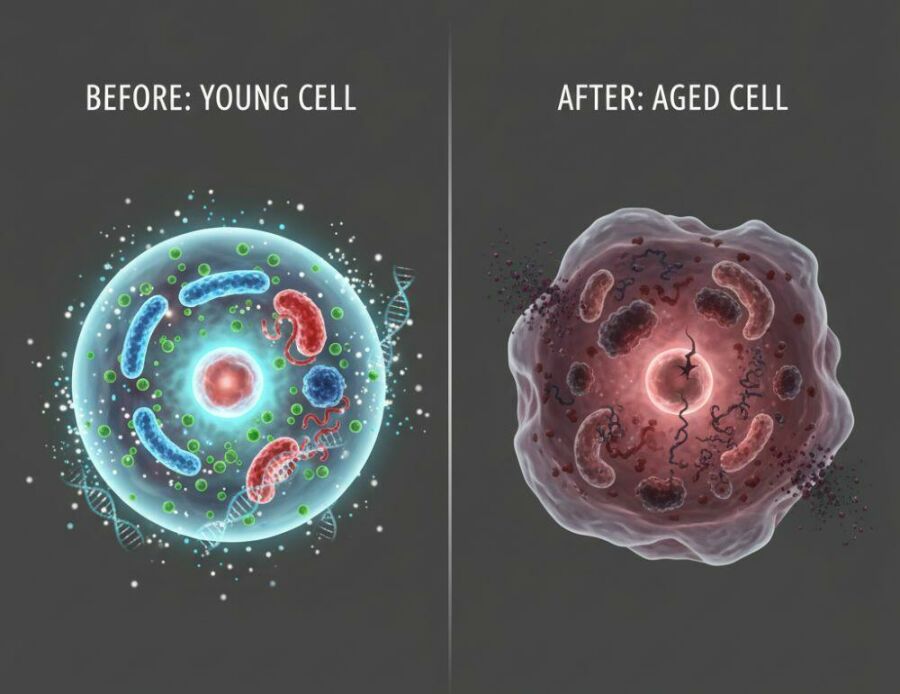 Image: When AGEs accumulate, they are associated with cellular aging, chronic inflammation, and an increased risk of disease.
