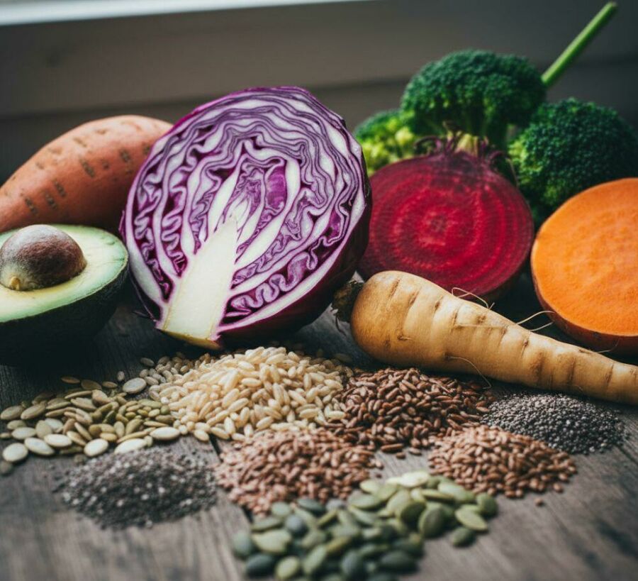 Image: Fiber is exclusively found in plant-based foods. They are not digested, but they do an essential job in the body.