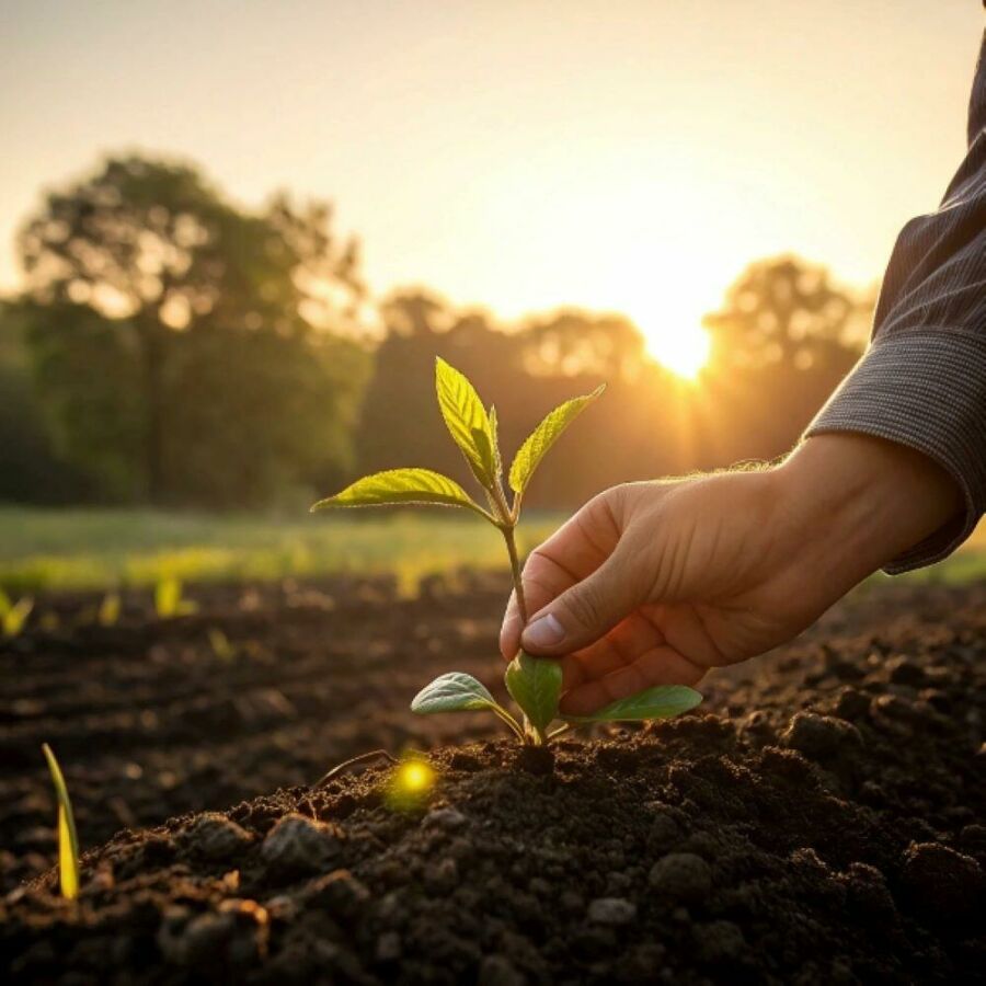 Image The seed needs time to become a tree strong enough to face winds and rains