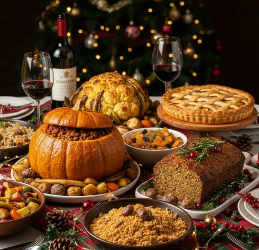 Image: A vegan dinner can also be creative, tasty, visually stunning, and without animal exploitation.