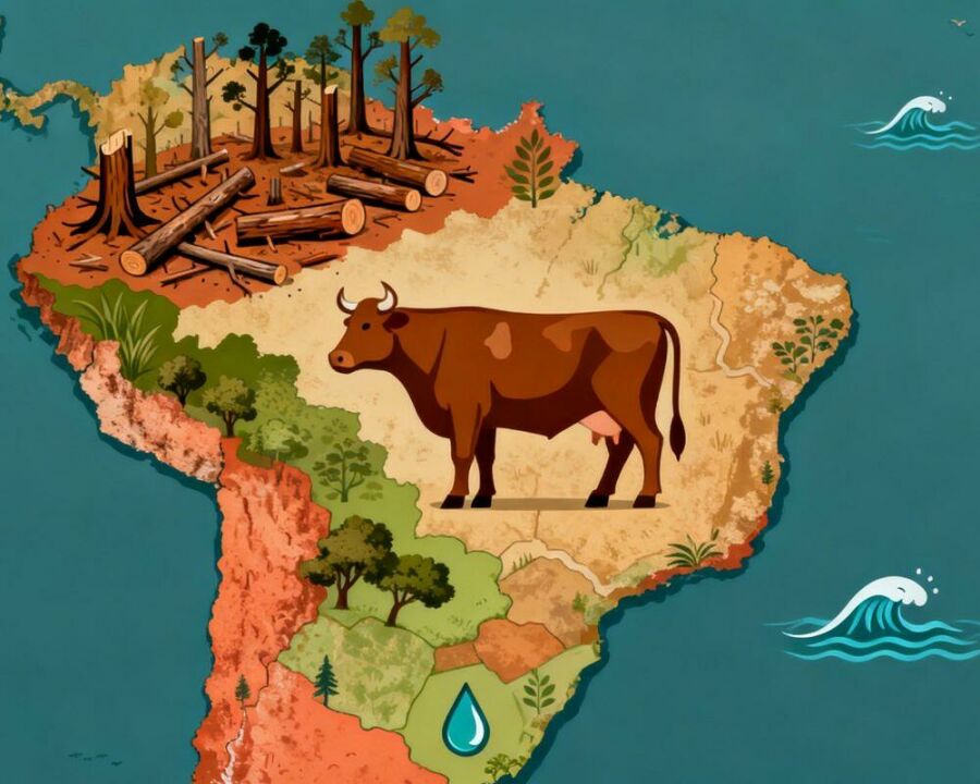 Image: In Brazil, high beef consumption directly impacts our food-environmental footprint.