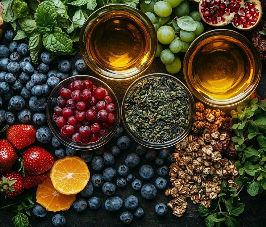 Image: Flavonoids are a group of bioactive compounds widely distributed in the plant kingdom.