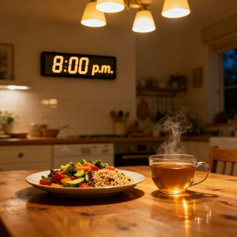 Imagem Comer-tarde-atrapalha-o-sono-prefira-refeições-leves-e-termine-de-comer-2-a-3-horas-antes-de-deitar