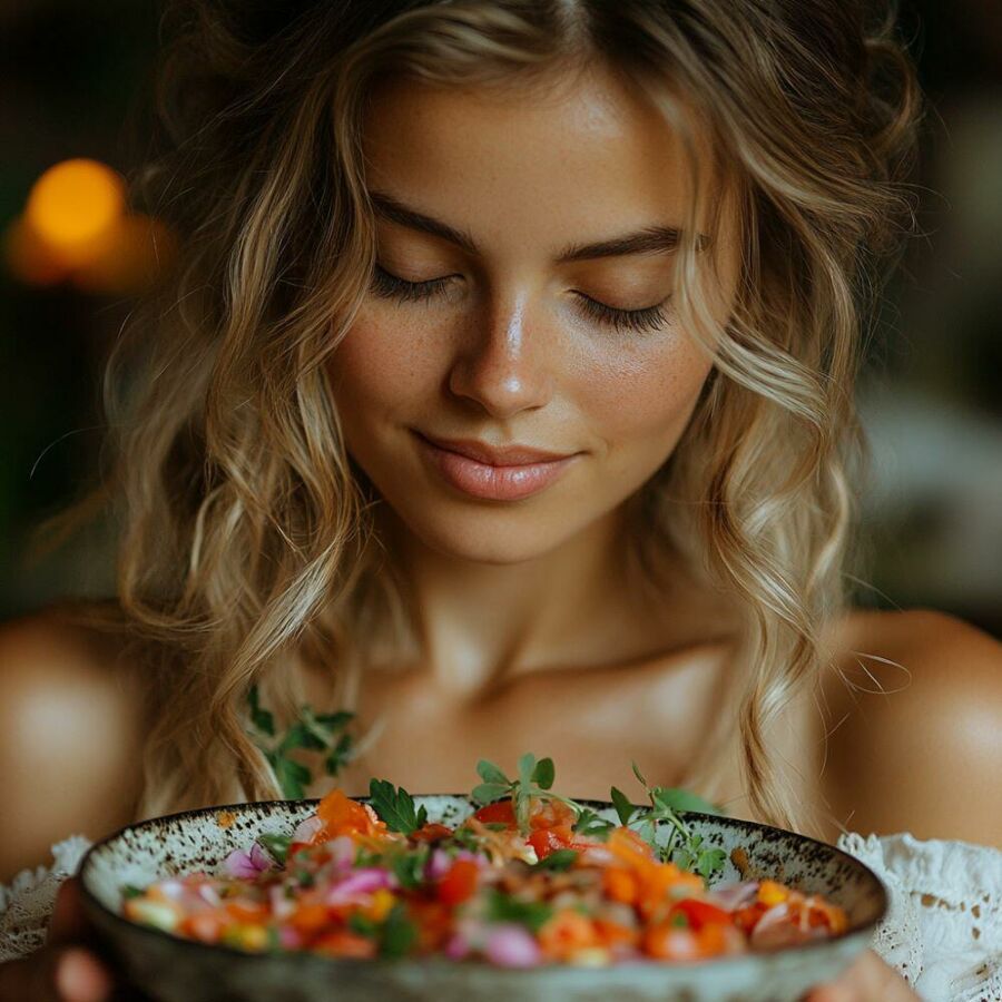 Imagem Mindful%20Eating-é-estar-presente-em-cada-mordida-saboreando-o-alimento-com-atenção-e-consciência